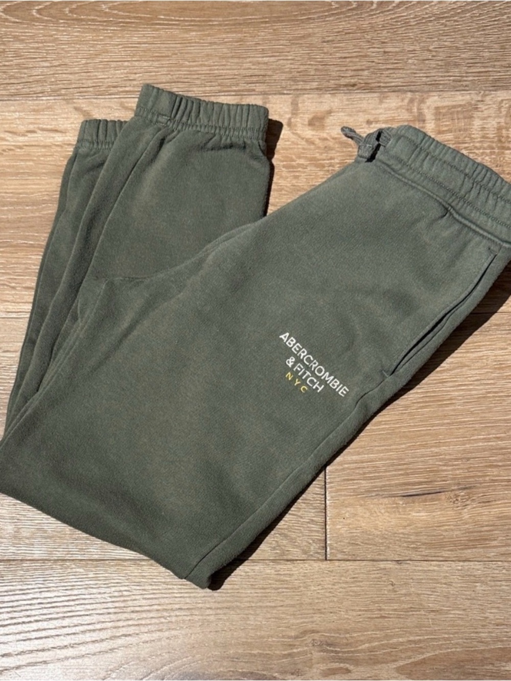 abercrombie kids olive jogger sweatpants